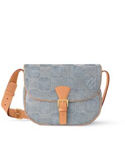 Louis Vuitton Montsouris Messenger MM Denim For Men 35cm/14in N40743