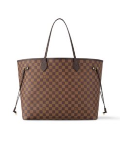 Louis Vuitton Neverfull GM Tote Bag 15.4in/ 39cm Brown Damier Ebene Gold Hardware For Women N40597