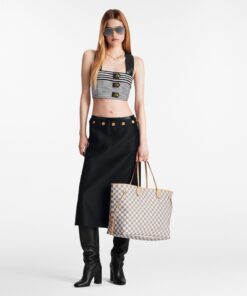 Alternative view of Louis Vuitton Neverfull GM Tote Bag 15.4in/ 39cm Beige Damier Azur Gold Hardware For Women N40602