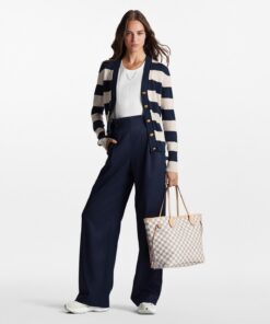 Alternative view of Louis Vuitton Neverfull MM Tote Bag 12.2in/ 31cm Beige Damier Azur Canvas Gold Hardware For Women N41361