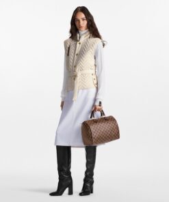 Alternative view of Louis Vuitton Speedy 30 Top Handle Bag 11.8in/ 30cm Brown Damier Ebene Canvas Gold Hardware For Women N41364