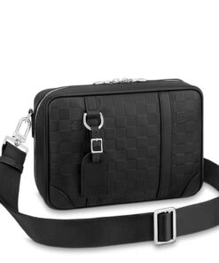 Louis Vuitton Sirius Messenger Damier Infini Onyx For Men, Men’s Bags, Shoulder And Crossbody Bags 10.6in/27cm LV N45286