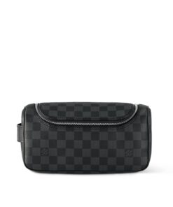 Louis Vuitton Toiletry Pouch Bag Black For Men 11in/28cm N47625