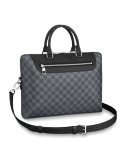 Louis Vuitton Porte Documents Jour Business Bag Damier Graphite For Men, Shoulder and Crossbody Bags 14.6in/37cm LV N48260