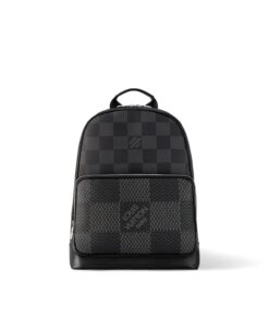 Louis Vuitton Campus Backpack Damier Graphite 3D Canvas Grey For Men, 39cm LV N50009