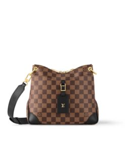 Louis Vuitton Odeon PM Bag Damier Ebene Brown For Women 10.2in/26cm N50064