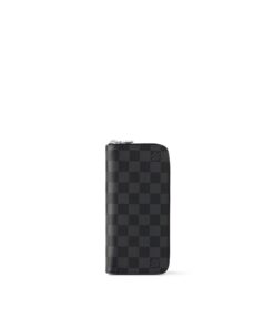Louis Vuitton Zippy Wallet Vertical Damier Graphite Canvas For Men, 7.9in/20cm – N63095