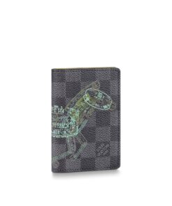 Louis Vuitton Pocket Organizer Damier Graphite Canvas For Men, 4.3in/11cm – N64602