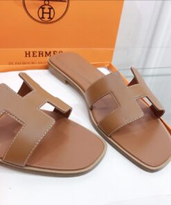 Hermes Oran Sandal Brown For Women H021056Z 03350 - Image 5