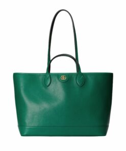 Gucci Ophidia Medium Tote Green Bag For Women 739730 DJ20G 3120- 15.1 Inches/ 38.3 Cm