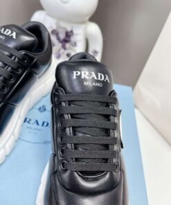 Prada Padded Nappa Sneakers Black For Women - Image 6
