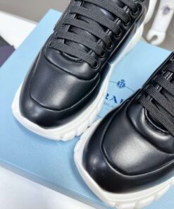 Prada Padded Nappa Sneakers Black For Women - Image 8