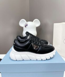 Prada Padded Nappa Sneakers Black For Women - Image 5