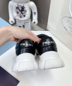 Prada Padded Nappa Sneakers Black For Women - Image 3