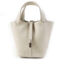 Hermes Picotin Lock 18 White Bag For Women 7.1in/18cm