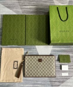 Alternative view of Gucci Pouch With Interlocking G Brown For Men 12in/30.5cm 672953 92TCG 8563