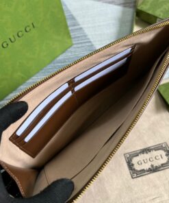 Gucci Pouch With Interlocking G Brown For Men 12in/30.5cm 672953 92TCG 8563 - Image 9