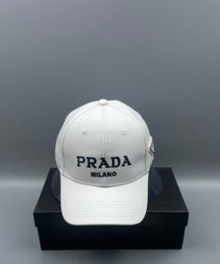 Alternative view of Prada Denim Baseball Cap White Prada Cap