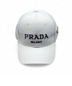 Prada Denim Baseball Cap White Prada Cap