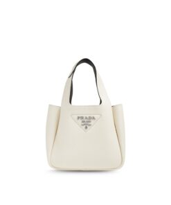 Prada Mini Tote Bag White For Women 7.5in/19cm