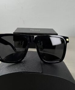 Alternative view of Prada Ombre Square Sunglasses Black For Women