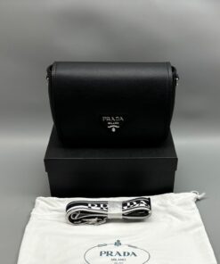 Prada Small Shoulder Bag In Black For Women 9in/ 23cm 1BD314_2DKV_F0002_V_3OO - Image 3