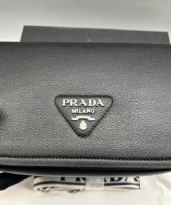 Prada Small Shoulder Bag In Black For Women 9in/ 23cm 1BD314_2DKV_F0002_V_3OO - Image 10