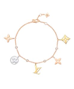 Louis Vuitton Idylle Blossom Charms Bracelet Gold For Women – Q95689