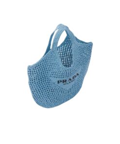 Alternative view of Prada Raffia Tote Bag Blue For Women 1BG424_2A2T_F0076_V_OOO