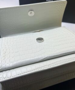 Saint Laurent Sunset Chain Bag White With Silver Hardware For Women 7.4in/19cm YSL 533026DND1N9207 - Image 6