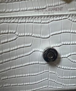 Saint Laurent Sunset Chain Bag White With Silver Hardware For Women 7.4in/19cm YSL 533026DND1N9207 - Image 10