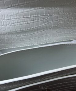 Saint Laurent Sunset Chain Bag White With Silver Hardware For Women 7.4in/19cm YSL 533026DND1N9207 - Image 8