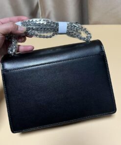 Saint Laurent Sunset Medium Chain Bag Black For Women 8.7in/20cm 442906D420N1000 - Image 4