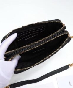 Saint Laurent Becky Crossbody Bag Black For Women 7in/18cm YSL P00533588 - Image 7