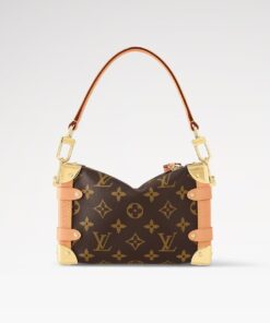Louis Vuitton Side Trunk PM Shoulder Bag 7.1in/ 18cm Brown Gold Hardware For Women M46815 - Image 5