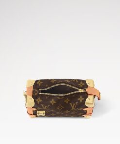 Louis Vuitton Side Trunk PM Shoulder Bag 7.1in/ 18cm Brown Gold Hardware For Women M46815 - Image 4