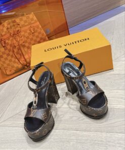 Louis Vuitton Sparkle Sandal Brown For Women - Image 9