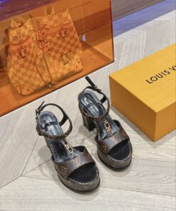 Louis Vuitton Sparkle Sandal Brown For Women - Image 8