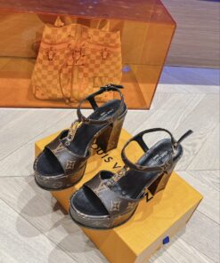 Louis Vuitton Sparkle Sandal Brown For Women - Image 7