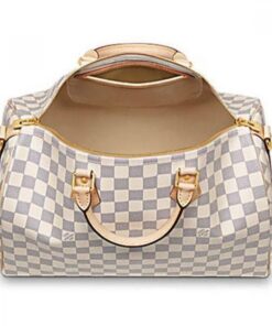 Alternative view of Louis Vuitton Speedy Bandouliere 35 Top Handle Bag 13.8in/ 35cm White Gold Hardware For Women N41372