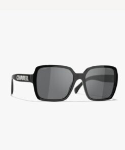Chanel Square Sunglasses Black For Women A71305 X08101 S2610