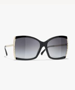 Chanel Square Sunglasses Black For Women A71545 X06081 S2216