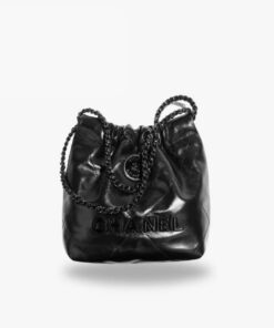 Chanel 22 Mini Shoulder Bag 7.8in/ 20cm Black For Women AS3980 B09220 94305