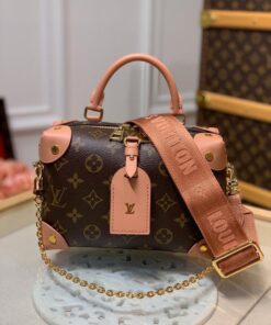 Alternative view of Louis Vuitton Petite Malle Souple Monogram Canvas Pink For Women, Women’s Handbags, Shoulder And Crossbody Bags 7.9in/20cm LV M45531
