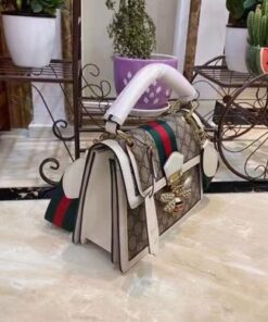 Alternative view of Gucci Queen Margaret GG Small Top Handle Bag 10in/ 26cm Beige And Ebony GG Supreme Canvas For Women GG 476541