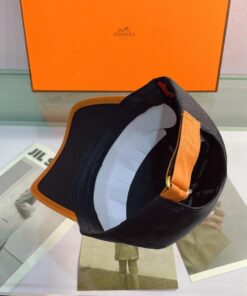 Hermes Horse Cap Black Hermes Cap - Image 3