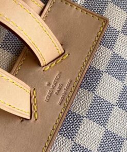 Louis Vuitton Sperone Backpack 12.2in/ 31cm Damier Azur Gold Hardware For Women N41578 - Image 5