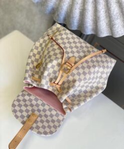 Louis Vuitton Sperone Backpack 12.2in/ 31cm Damier Azur Gold Hardware For Women N41578 - Image 4