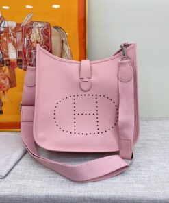 Alternative view of Hermes Evelyne III 29 Bag Pink With Silver-Toned Hardware For Women, Shoulder and Crossbody Bags 11.4in/29cm