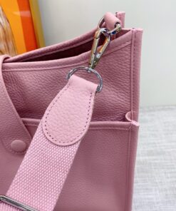 Hermes Evelyne III 29 Bag Pink With Silver-Toned Hardware For Women, Shoulder and Crossbody Bags 11.4in/29cm - Image 5